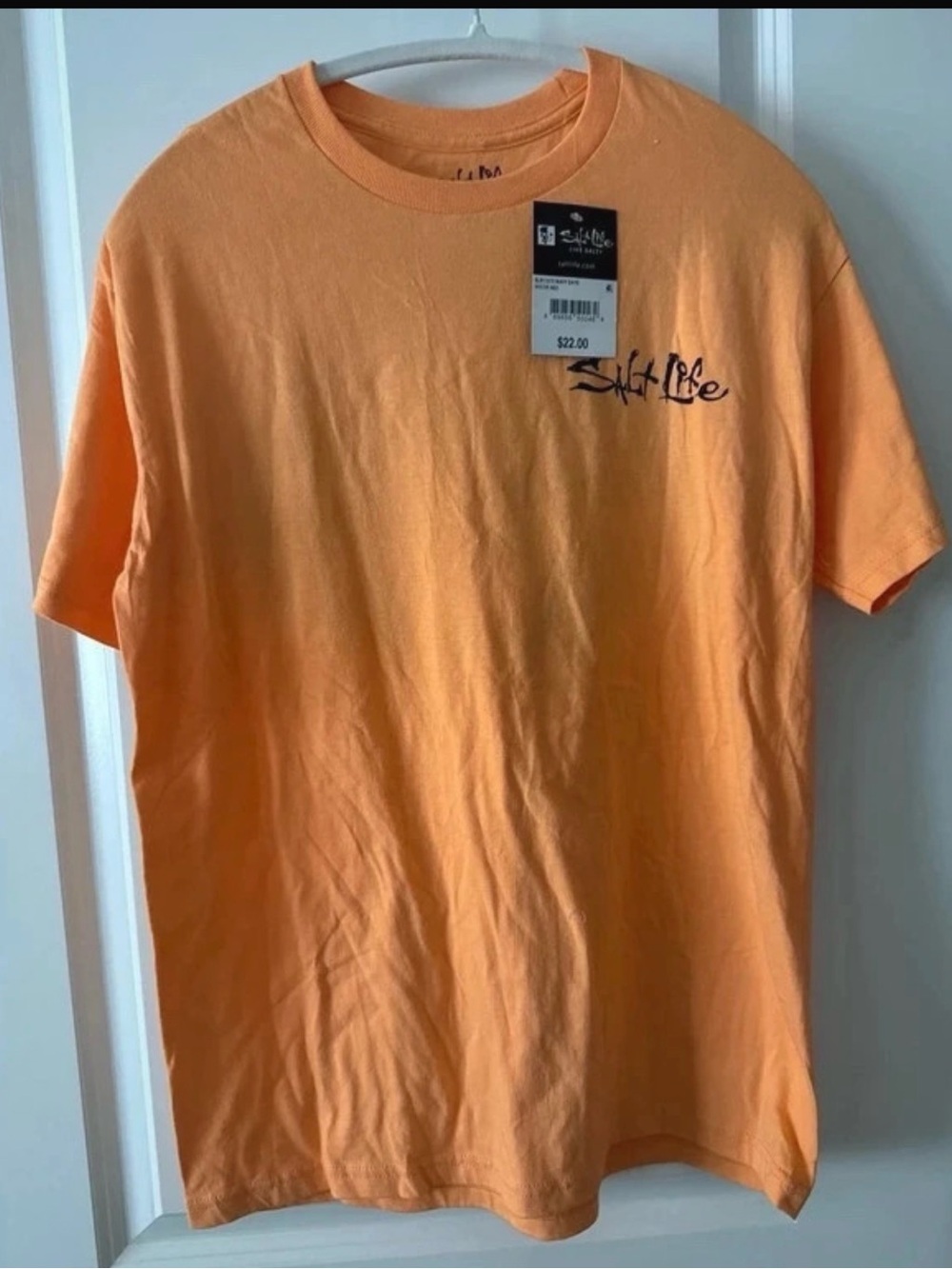 Salt Life Orange Short Sleeve Logo Tee
